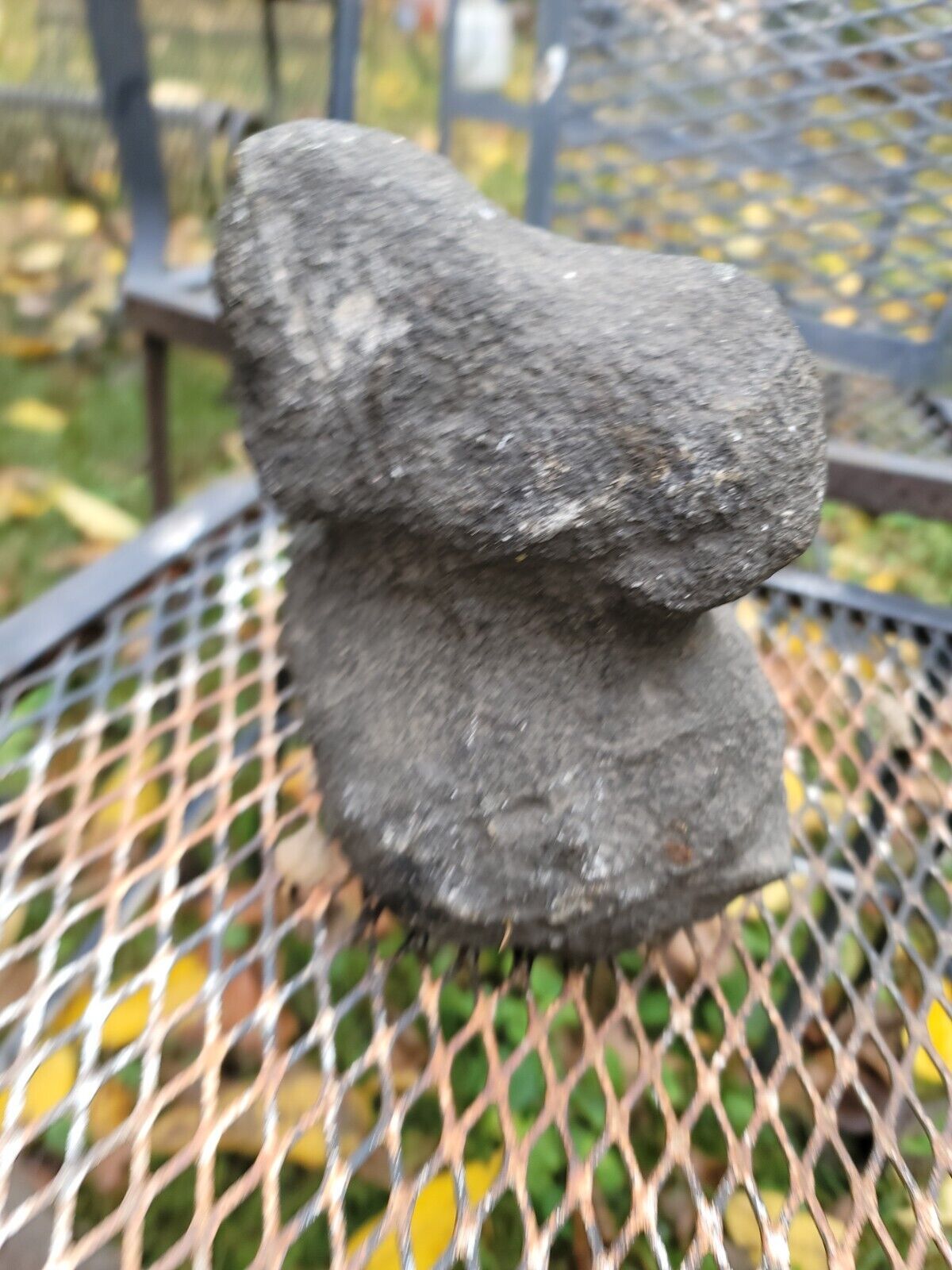 Native American Stone Grinding Stone W/ Two Grooves 