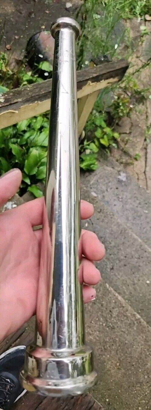 Vintage Elkhart "Fire Hose Nozzel" nickel plated 13"