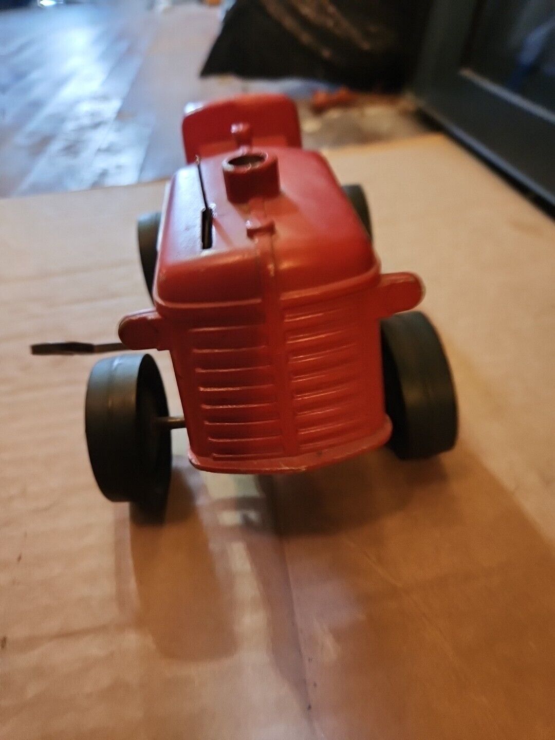 Vintage Mar Toys small wind up tractor plastic and tin A/F not working