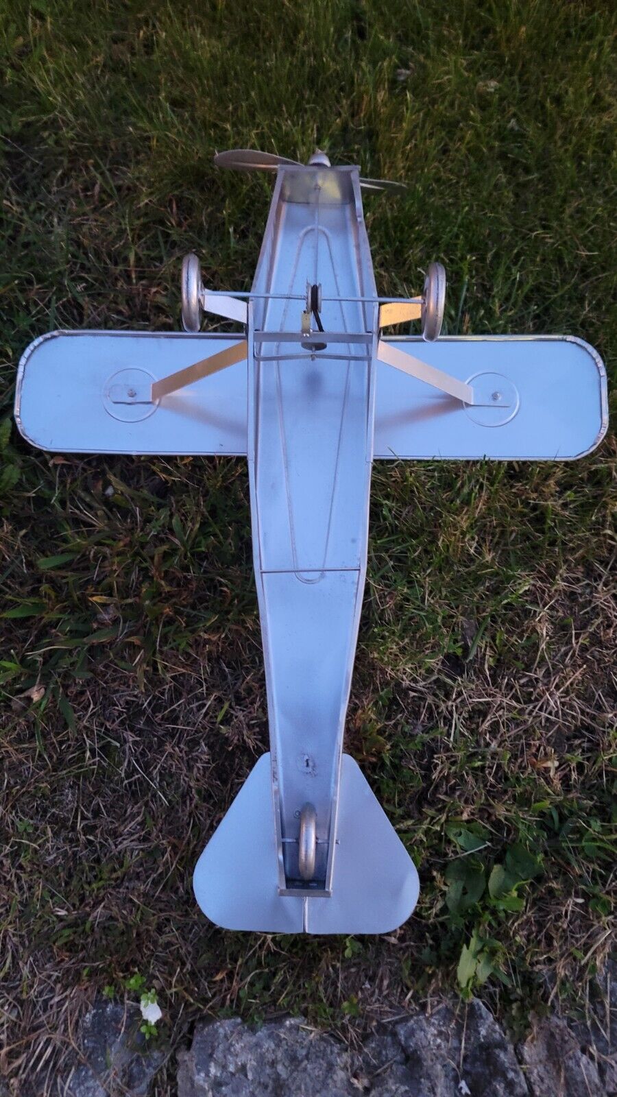 Vintage Rare Restored Tip Top Toys Giant Flyer Tin Toy Airplane X-79 22" Plane