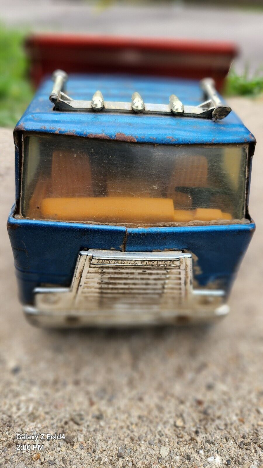 Vintage Ertl Pressed Steel Automatic Hydraulic Dump Truck International Transtar