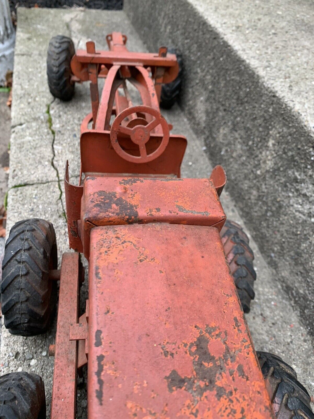 Vintage Doepke Metal Goodyear Road Grater Parts Restoration Ross Tonka