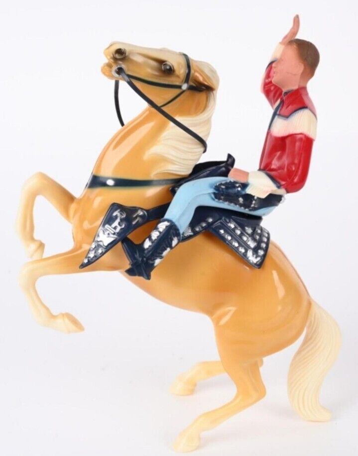 Vintage 9" Hartland Roy Rogers & Trigger Plastic Toy In Original Box Guns Hats 