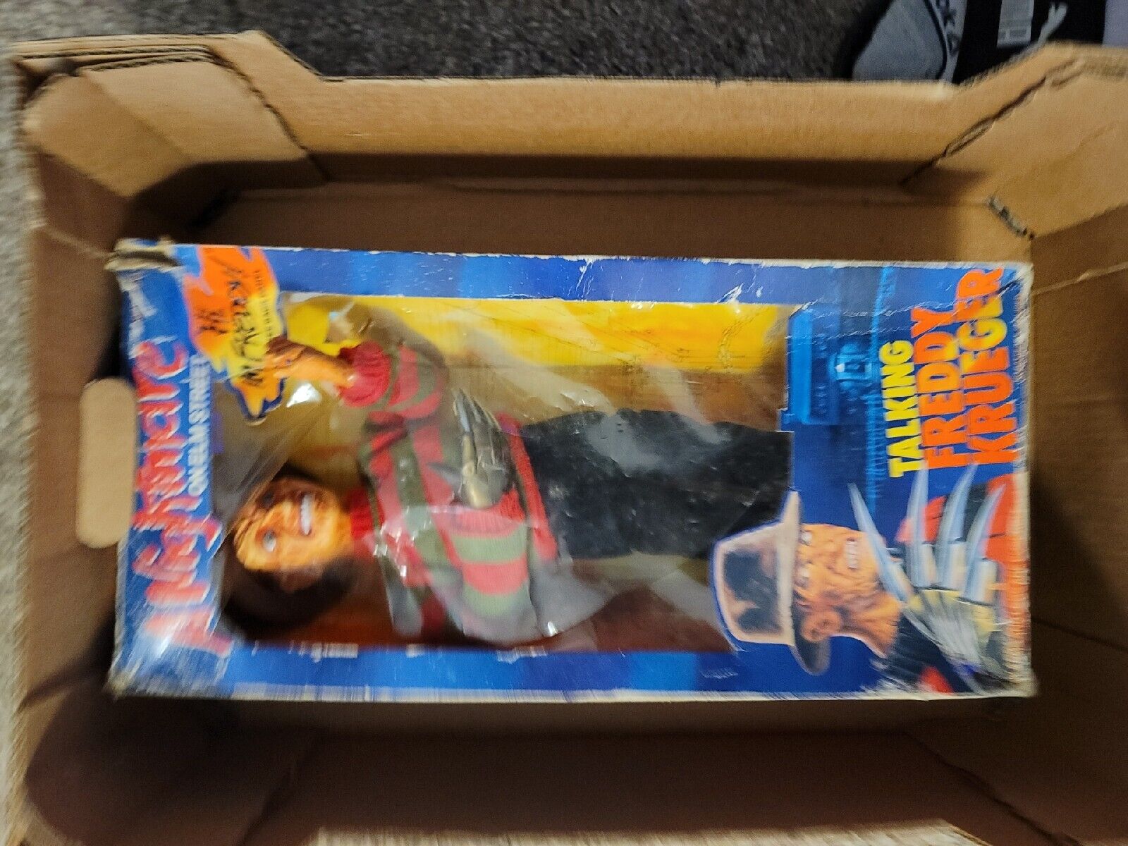 Vintage Matchbox Freddy Krueger Talking Figure Nightmare on Elm Street 1989  18”