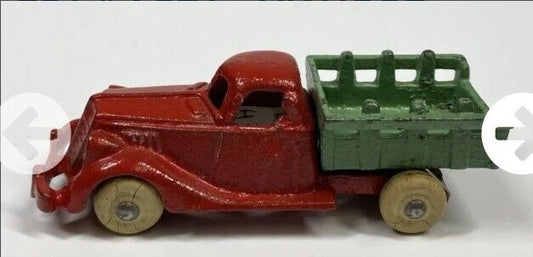 Vintage ANTIQUE CAST IRON HUBLEY Arcade STAKEBODY TRUCK Cast Collectible 