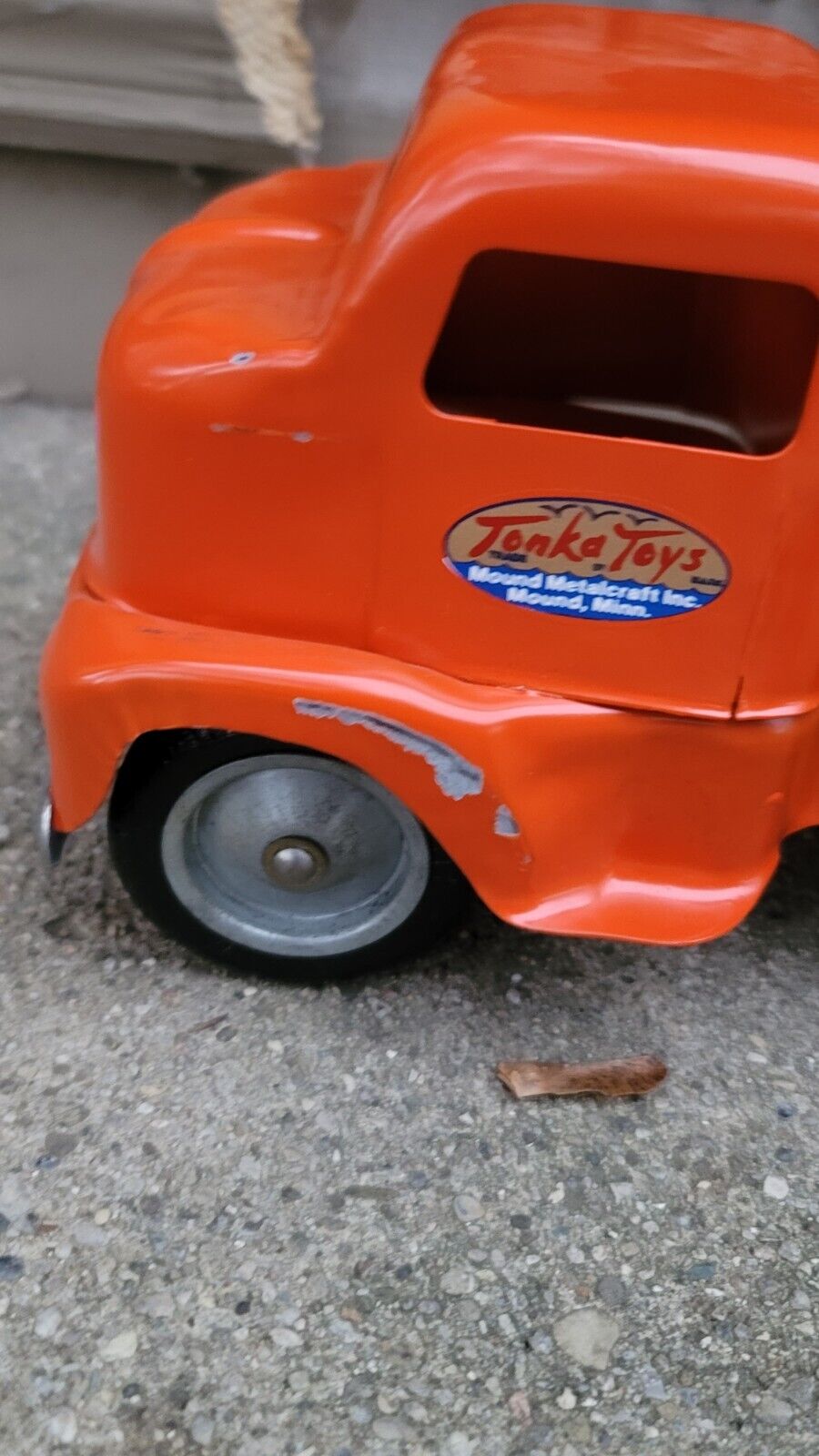 Restored 1950S Tonka cab over STEEL TRUCK CARRIER 