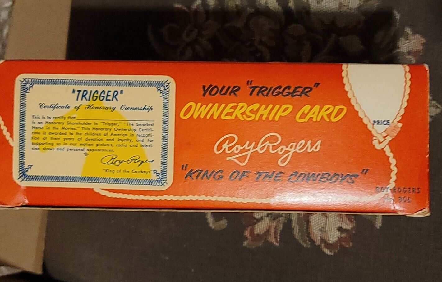 Vintage 9" Hartland Roy Rogers & Trigger Plastic Toy In Original Box Guns Hats 