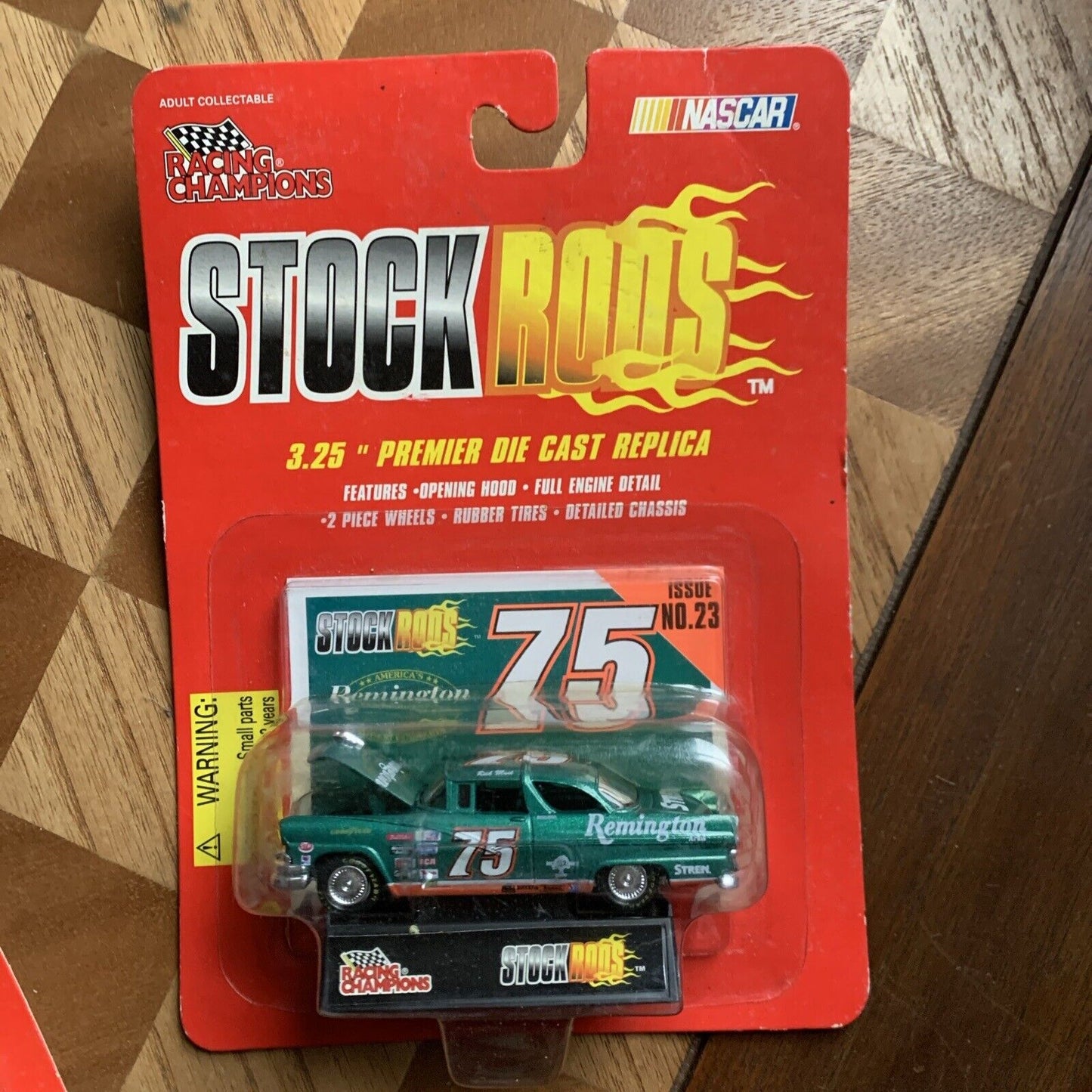 Racing Champions Stock Rods #23 Remington #75 Green 1:64 Scale Toy Car