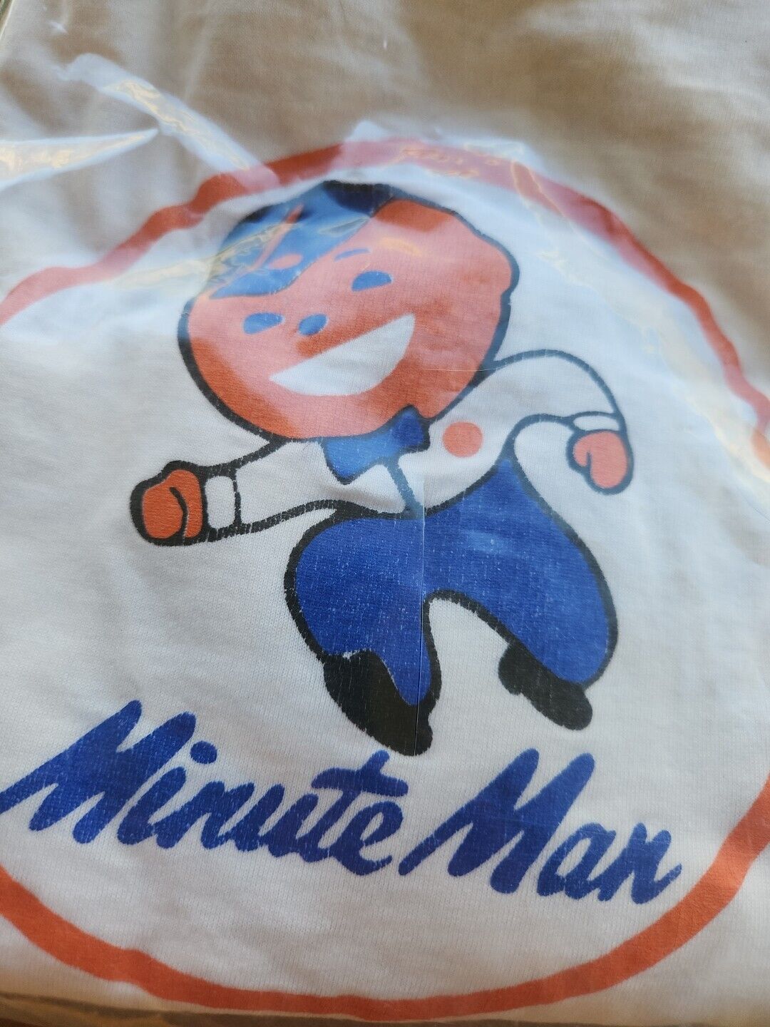 Vintage 90's 76 Gulf Gasoline Minute Man T-Shirt Mens XL White USA