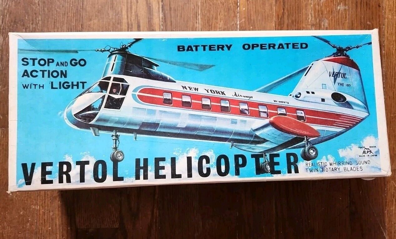 Japan Alps Vertol Helicopter Airport Service no 5783 Collectible Toy Airplane