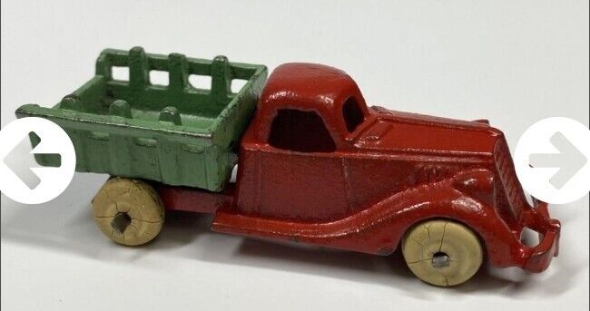 Vintage ANTIQUE CAST IRON HUBLEY Arcade STAKEBODY TRUCK Cast Collectible 