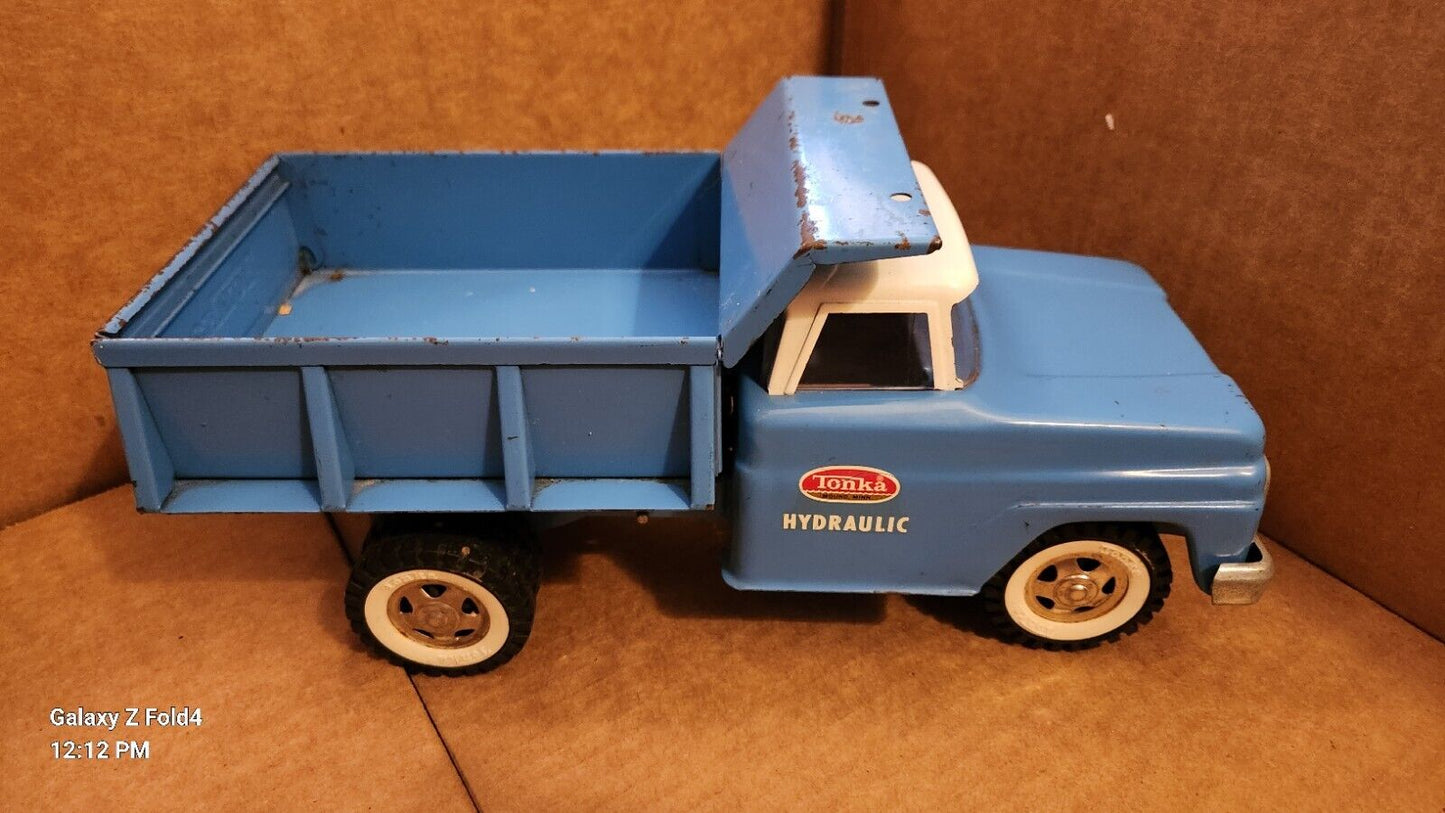 Vintage 1965 Tonka No. 520 Hydraulic Dump Truck 13" Structo Ford Man Cave Toys 