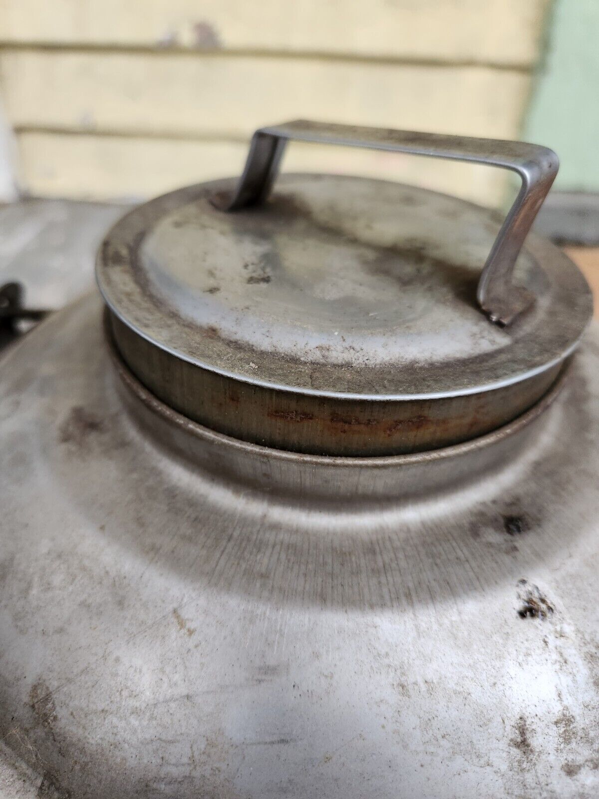 Vintage Pennsylvania Railroad PRR Stainless Steel 2 Gallon Water Can Keystone