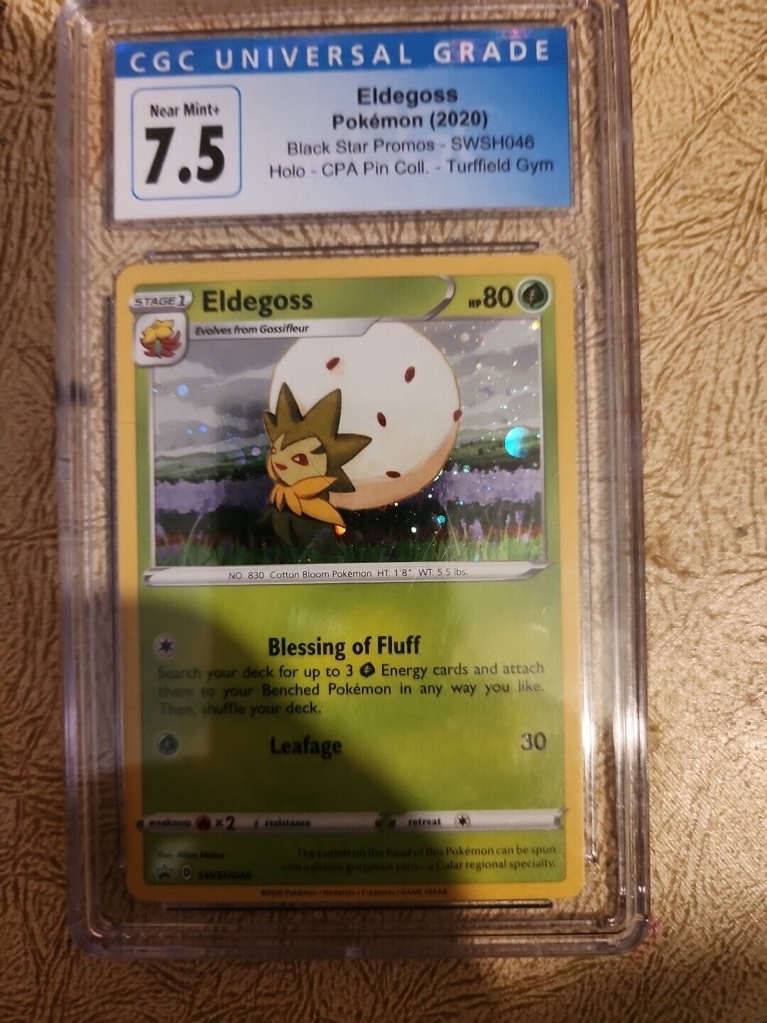 CGC 7.5 Eldegoss Pokémon 2020 Sword & Shield Reverse Holo