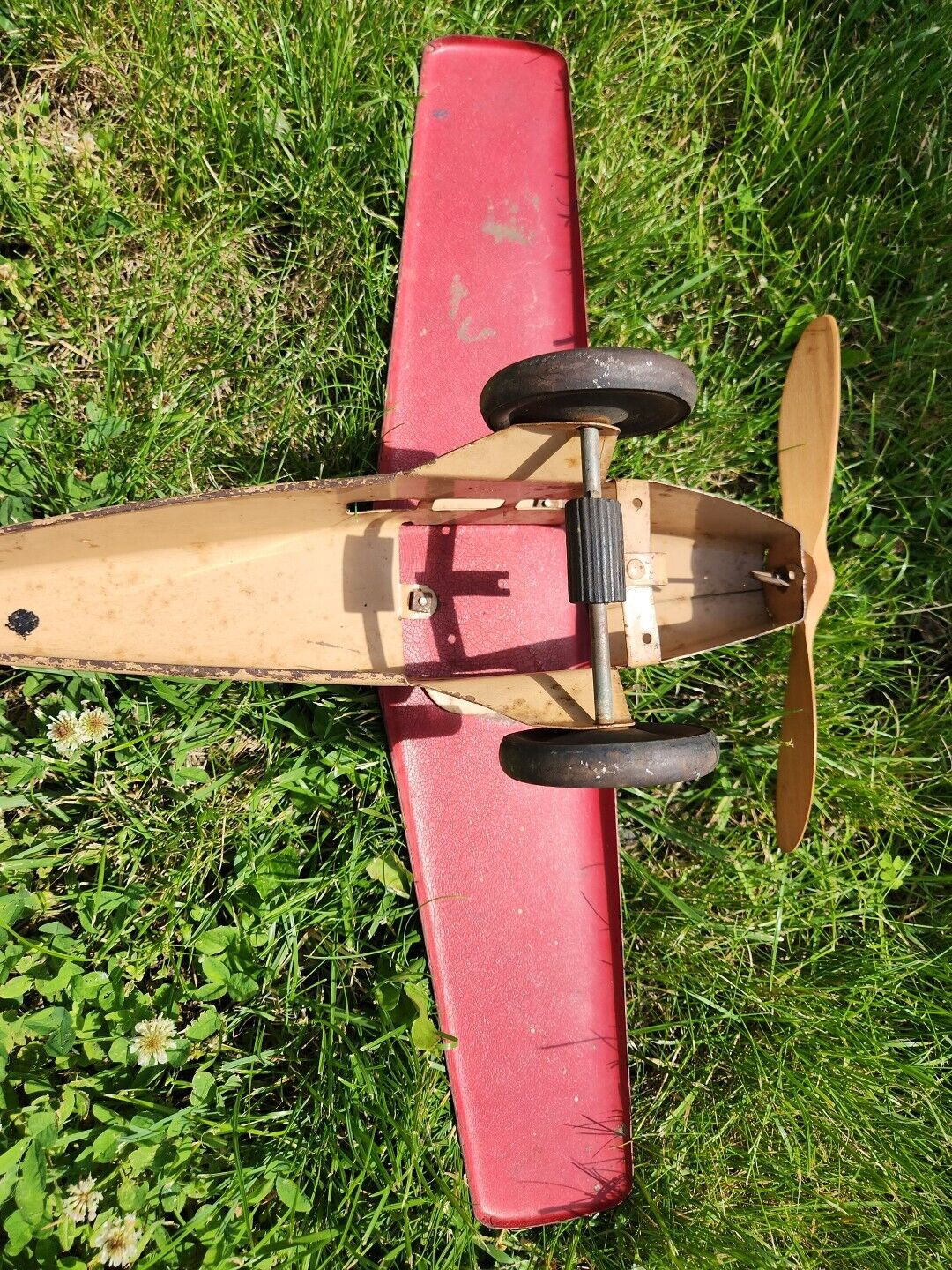 Vintage Steelcraft NX-130 US Mail  Airplane Wood Propeller Original Condition 