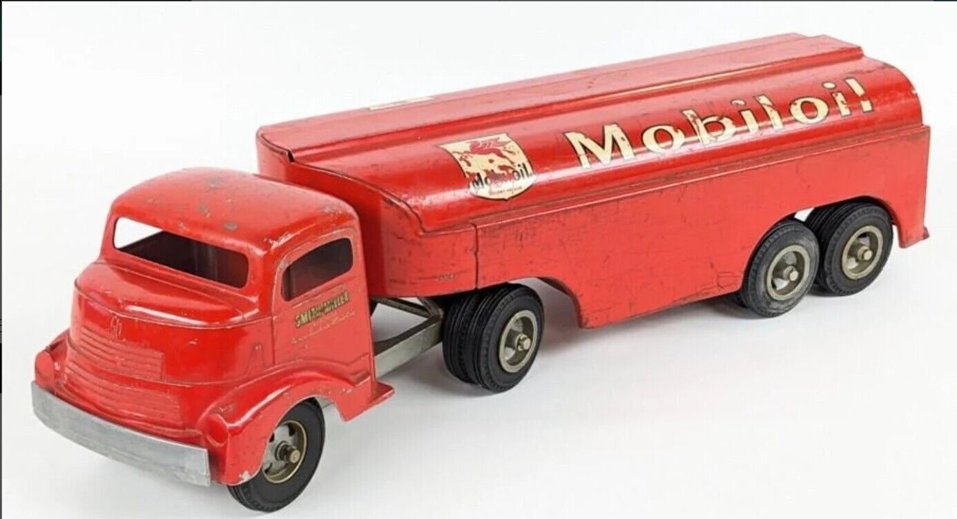 Vintage Original Smith Miller GMC Mobilgas Mobil Oil Tanker Toy Truck Collect