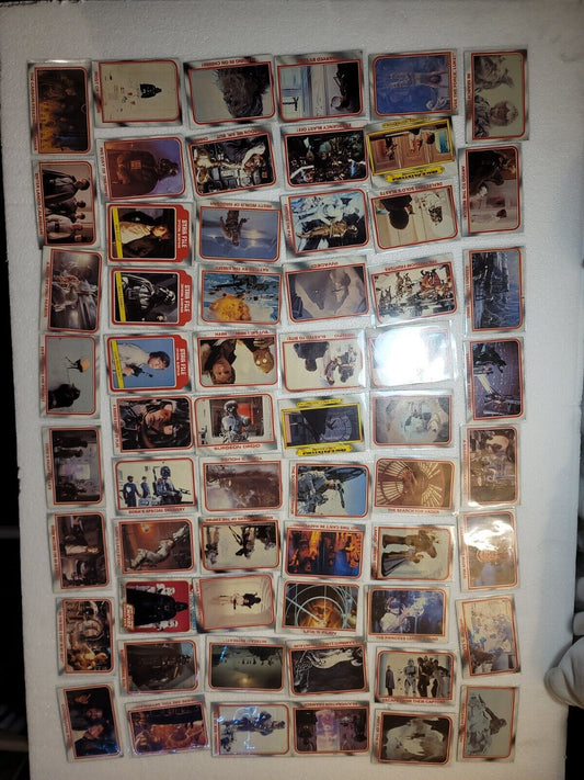 LOT of 61 Empire Strikes Back Topps Trading Cards Star Wars  Near Mint Wow