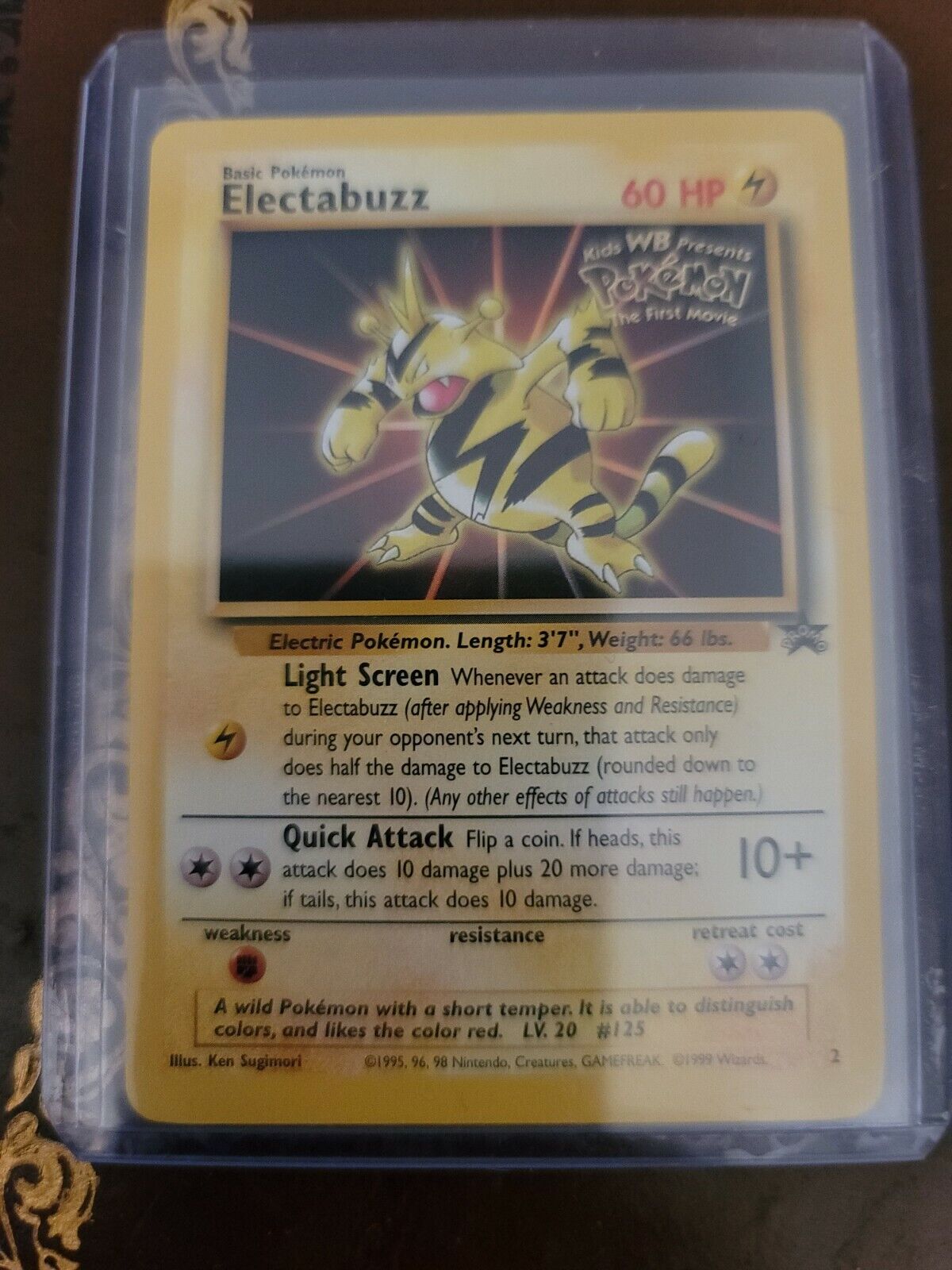 Electabuzz - Black Star Promo - #2 - EXCELLENT Condition  Movie Pokemon Card 