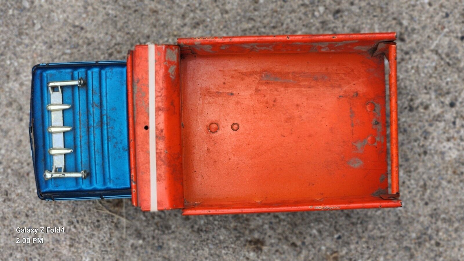 Vintage Ertl Pressed Steel Automatic Hydraulic Dump Truck International Transtar