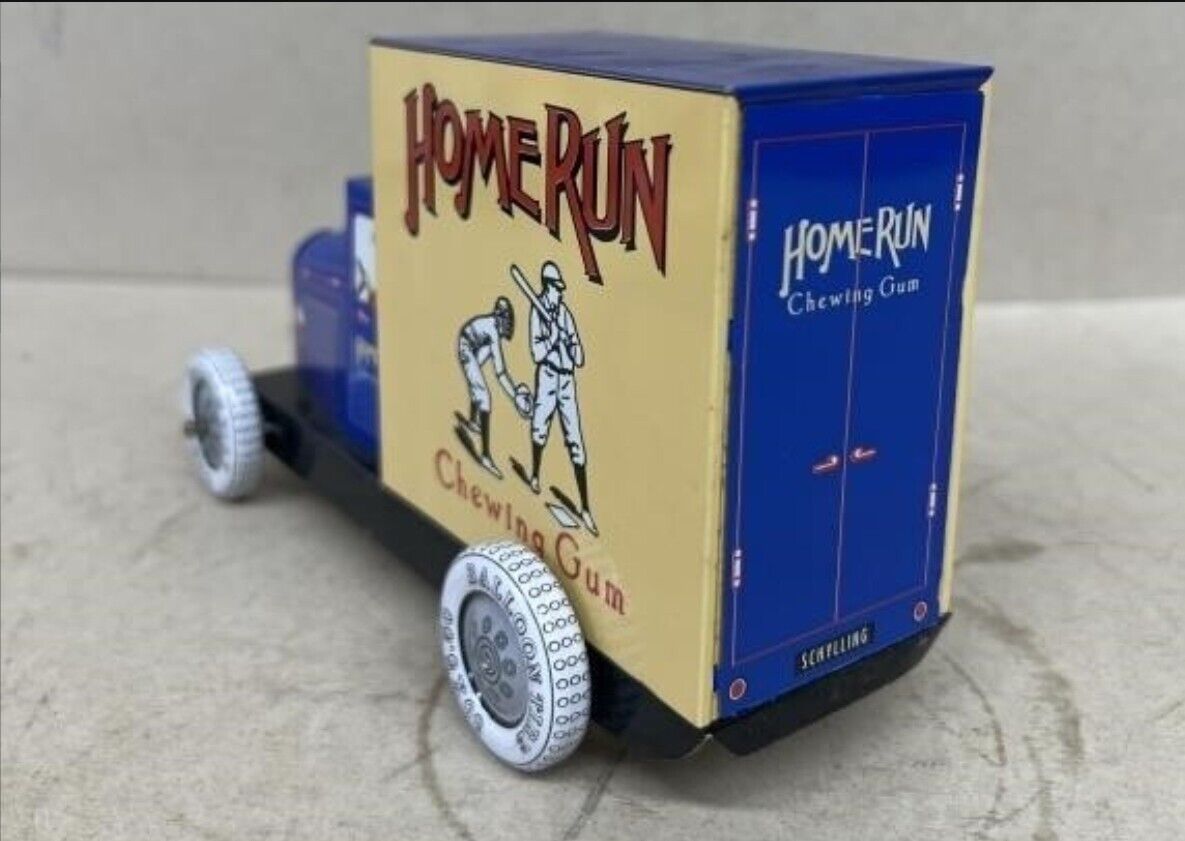 Home Run Chewing Gum Tin Delivery Truck by Schylling. 1:24 Scale. New.