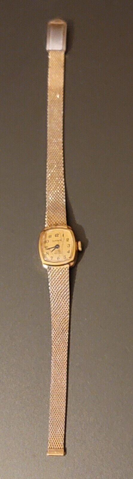 Vtg. 1960's Dufonte By Lucien Picard Women's Wrist Watch Works Keeps Time 