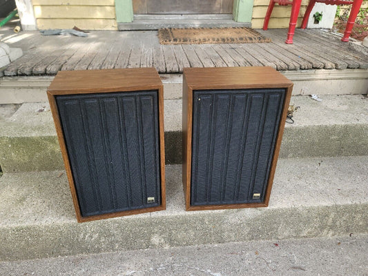 sylvania air suspension vintage speakers Genuine Working Lot of 2 SA 508000