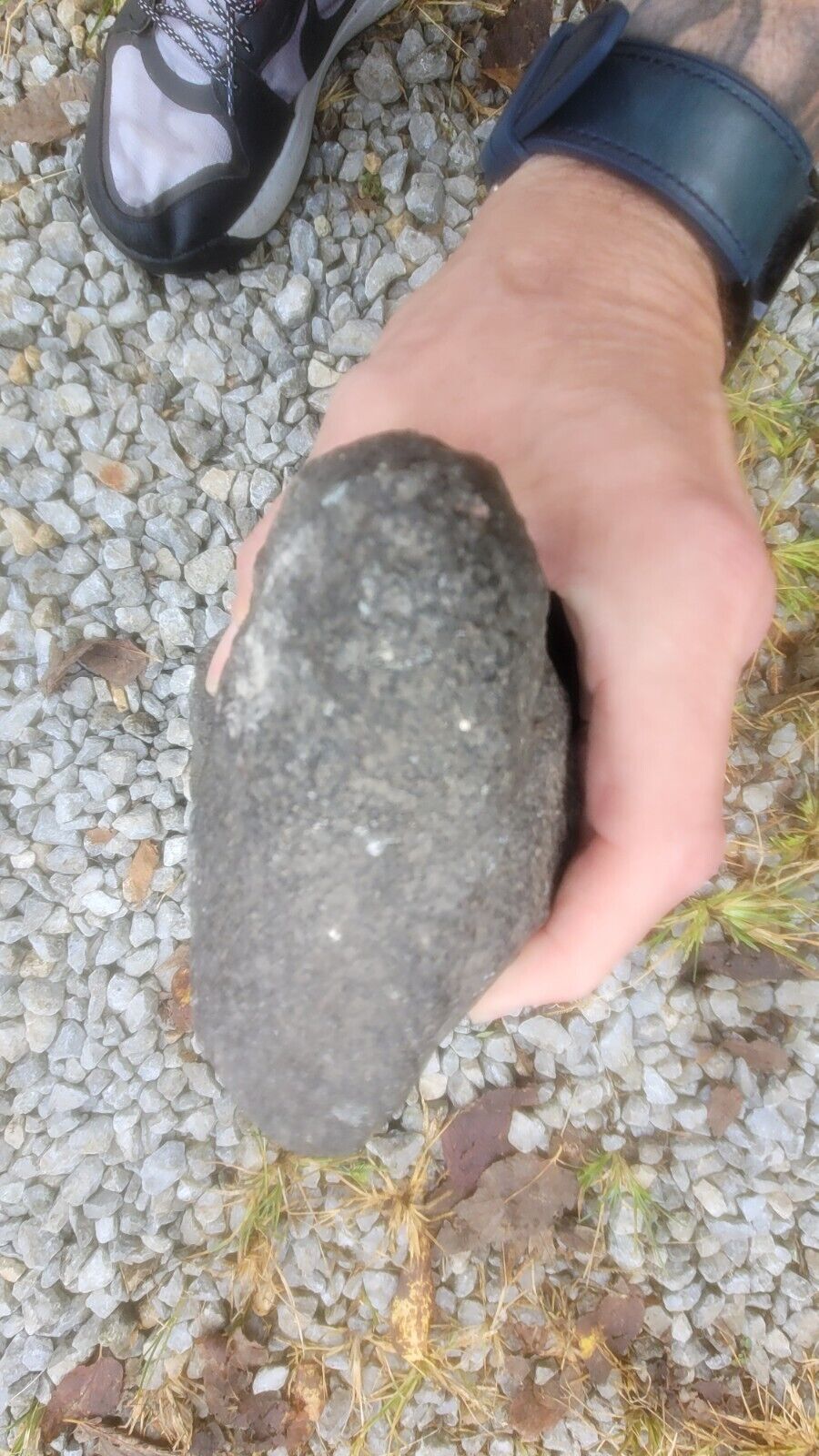 Native American Stone Grinding Stone W/ Two Grooves 