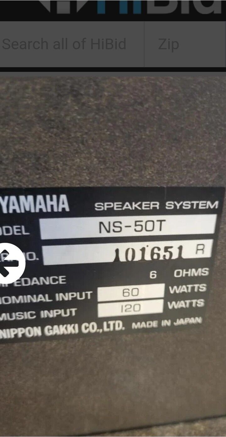 RARE Yamaha NS-50T Natural Sound Speakers With Wood Finish