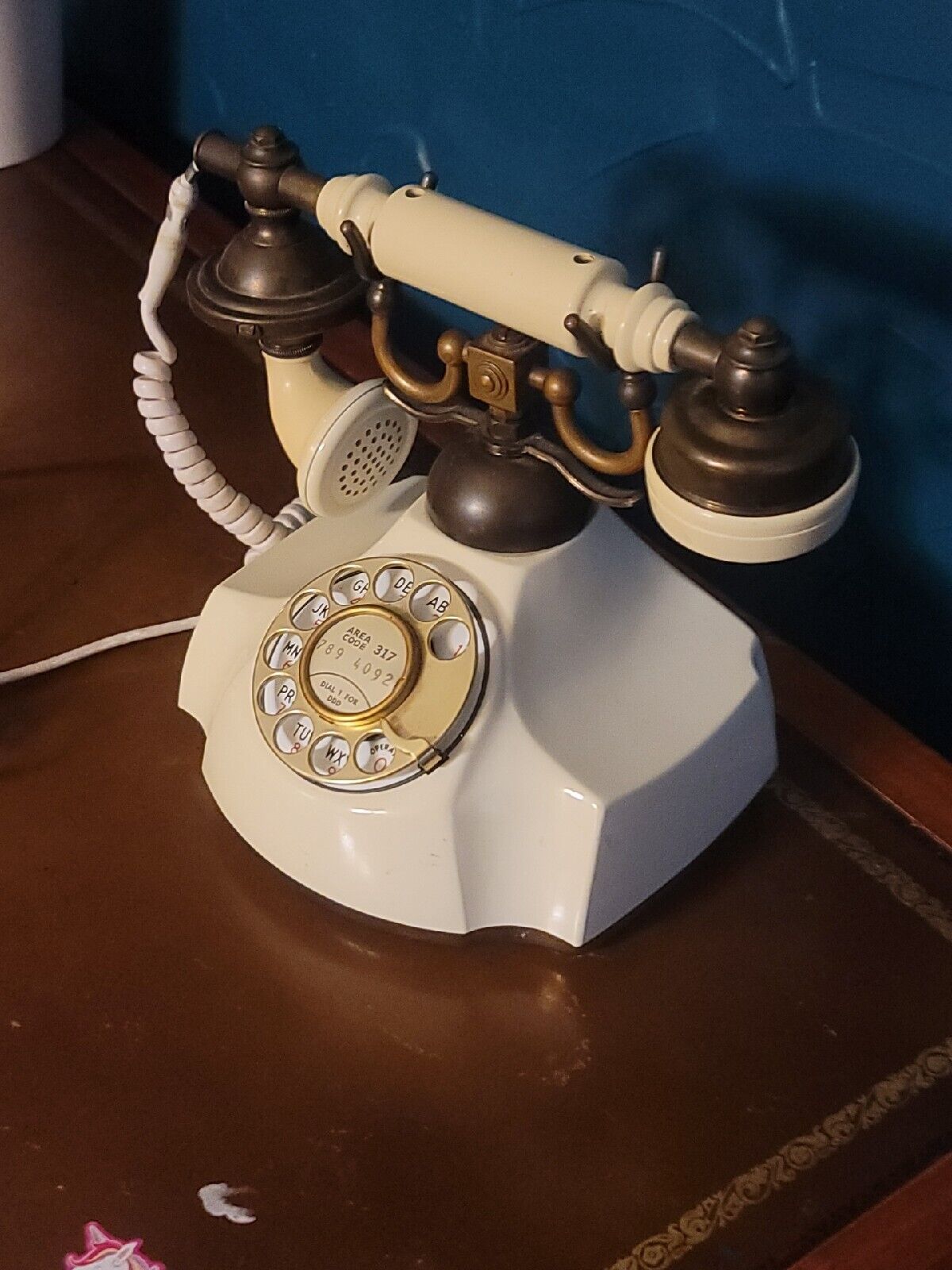 CONTESSA Rotary Dial Phone Victorian Art Nouveau Bell Western Electric works 