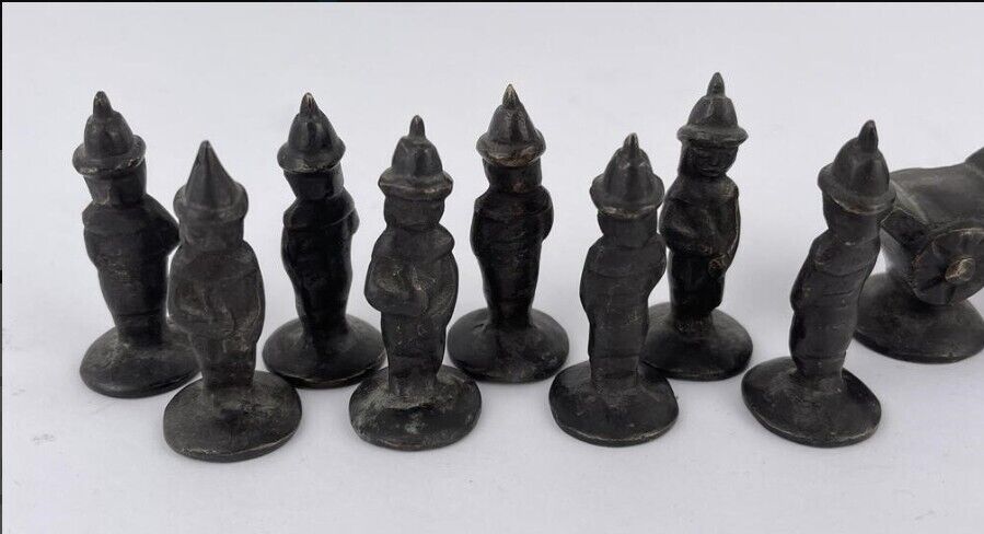 12pc Lot Burma Burmese Bronze Figures Avian Opium Weights ca.19th Century 