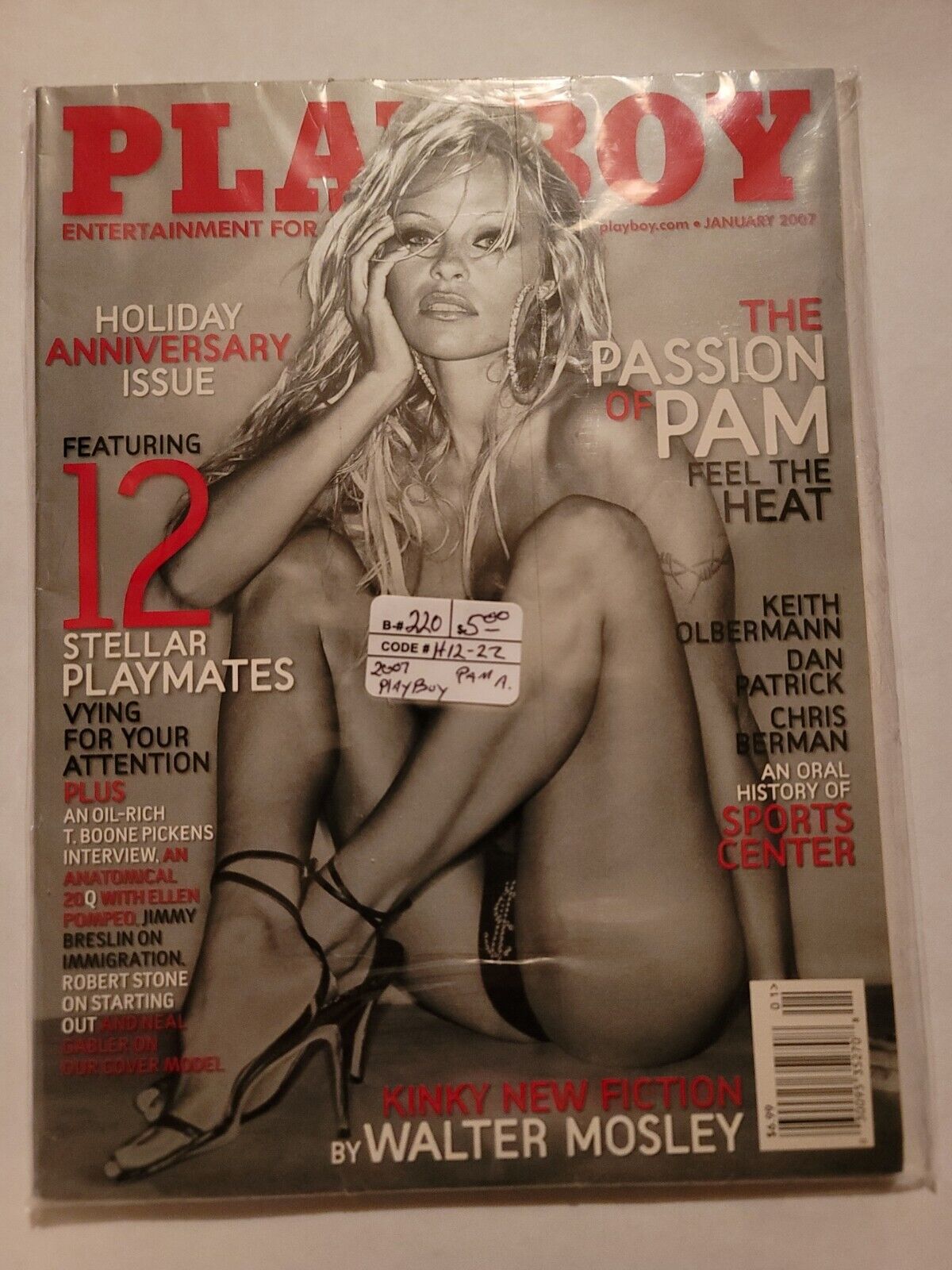 Playboy Magazine January 2007 Holiday Anniversary Issue Pamela Anderson Flawless