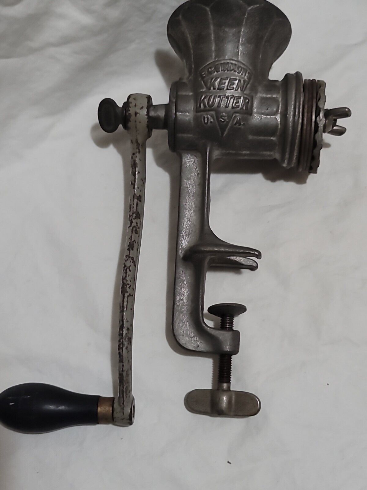 Vintage Keen Kutter 22 1/2 Meat Grinder Complete Nice 