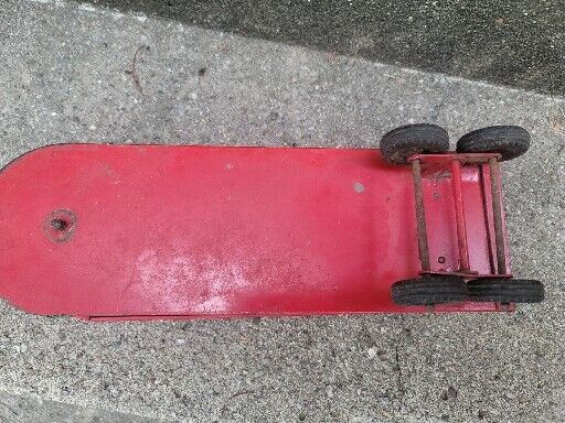 Vintage large 16” Structo Steel Carrier Pressed Steel Semi Trailer