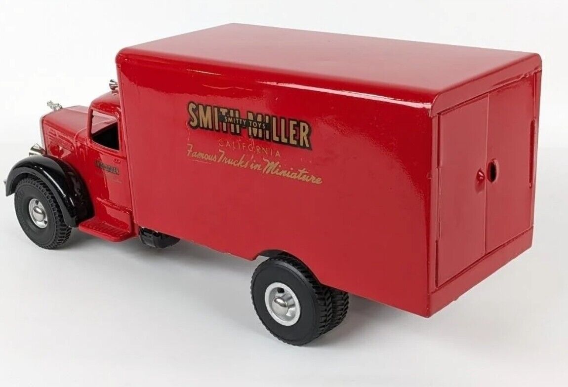 Vintage Restored Smith Miller Smitty Toys Red Van Box Truck 