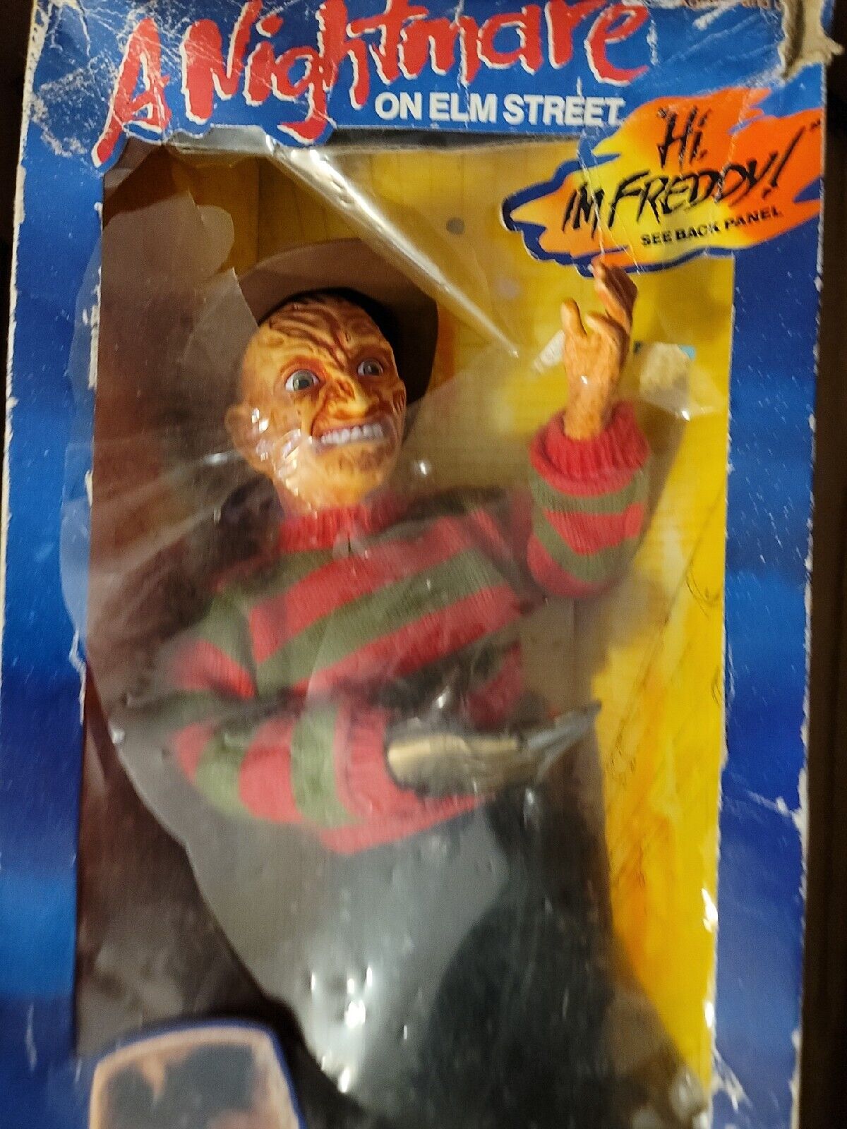 Vintage Matchbox Freddy Krueger Talking Figure Nightmare on Elm Street 1989  18”