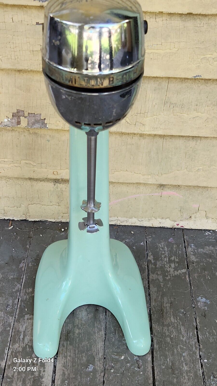 Vintage Hamilton Beach Milkshake Malt Mixer Model 30 Jadite Green Parts MCM DECO