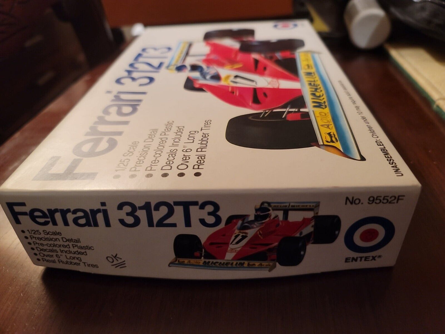 Ferrari 312T3 Entex 1:25 Model Kit # 9552F Sealed Parts Bag inventoried 