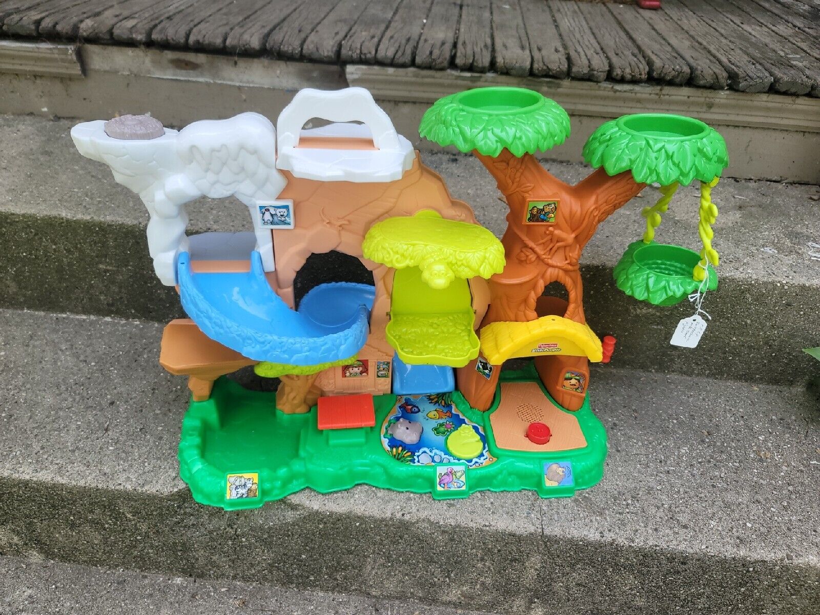 Fisher Price Little People Zoo Talkers Tree House Animal Sounds Jungle Play Set