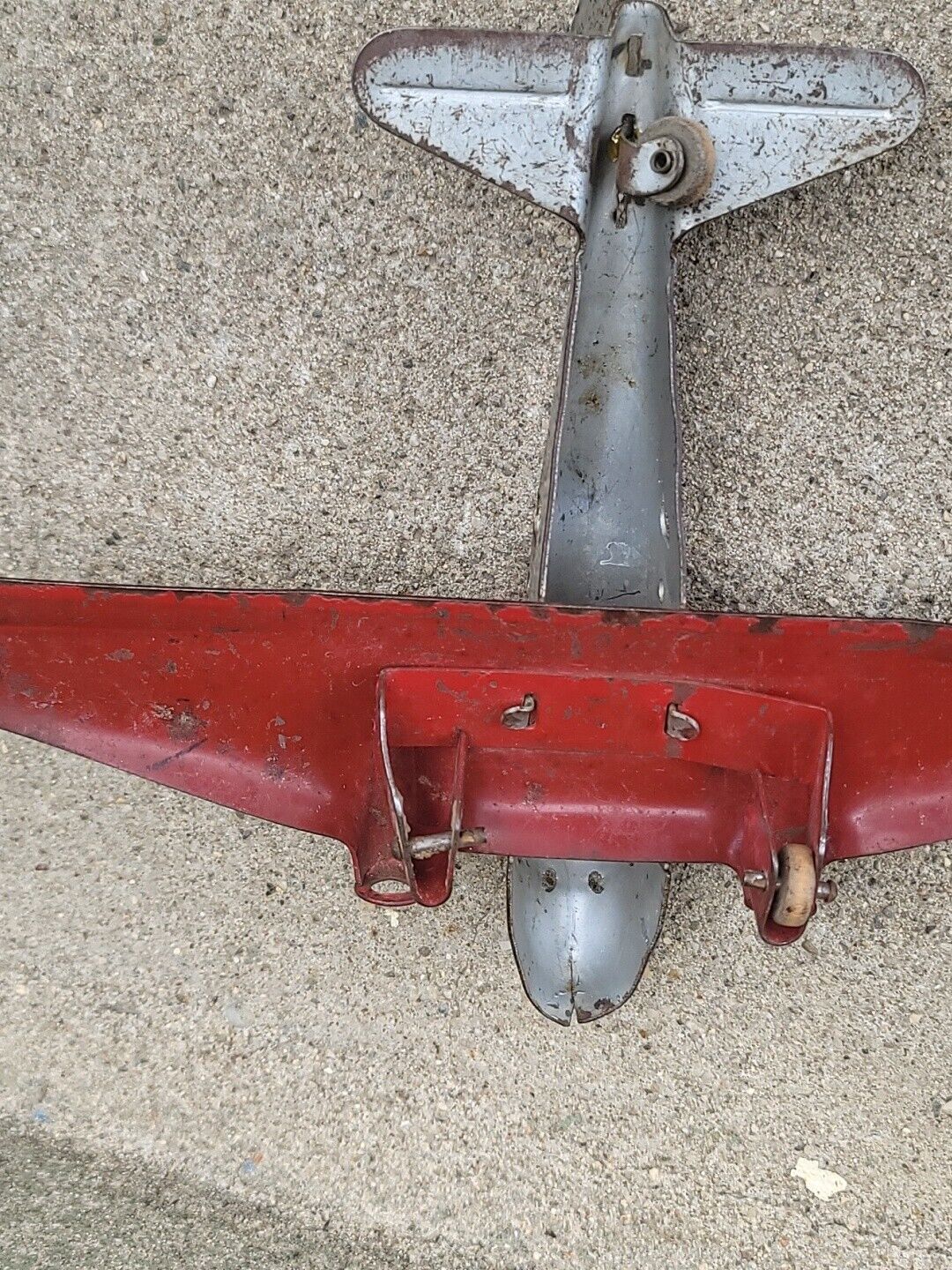 Vintage Pressed steel/metal airplane Wyandotte Hubley Tonka Structo MX 119