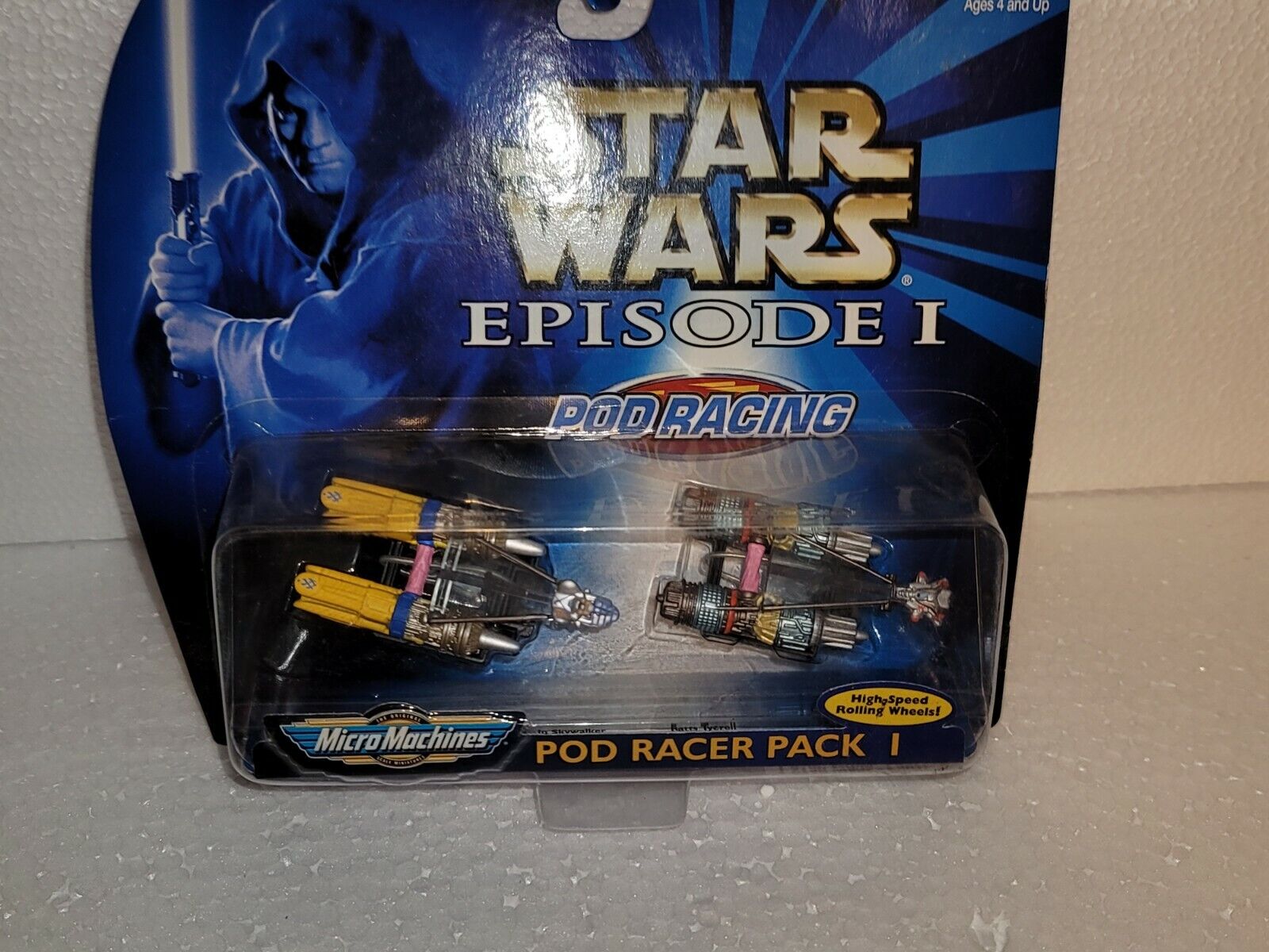 Micromachines Star Wars Episode 1 Pod Racing Pack 1, 1998 by Galoob Vintage