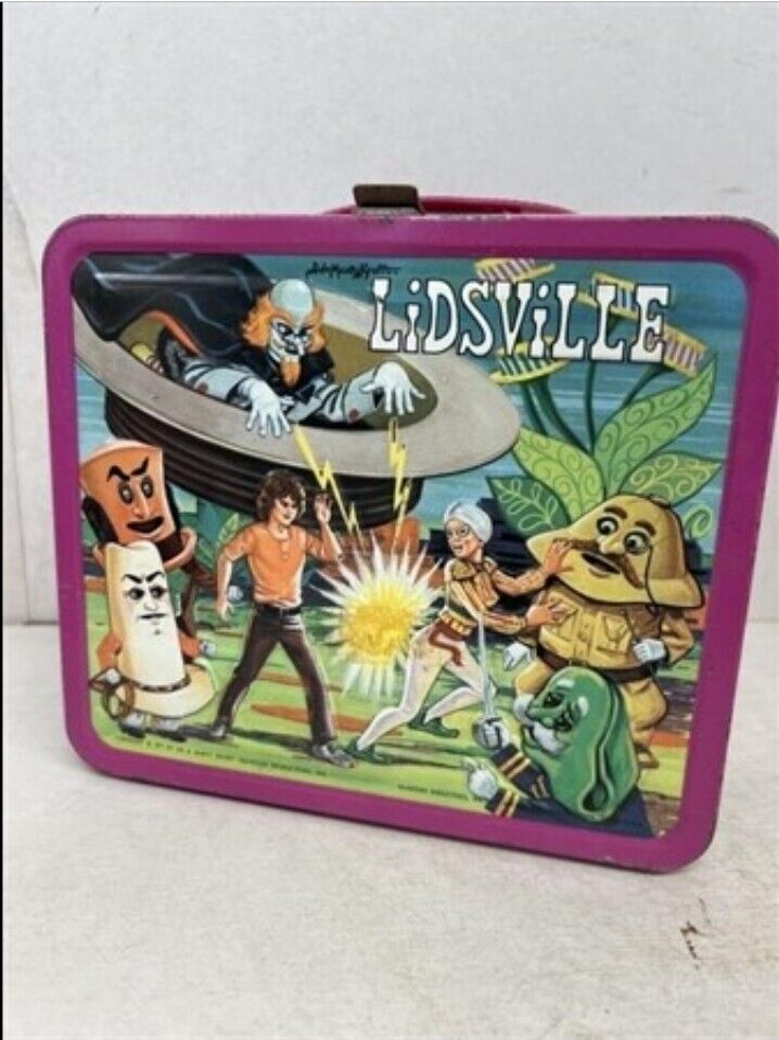 Vintage 1971 Lidsville Metal Lunchbox Sid And Marty Krofft No Thermos