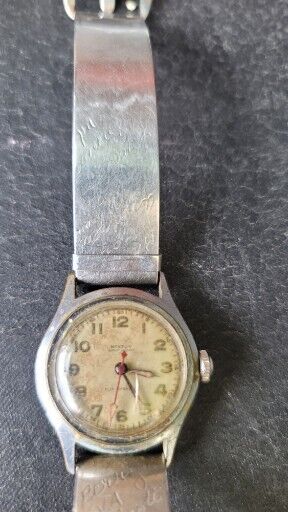 Winton Non Magnetic Antique Swiss Watch Complete 1940's  Working 