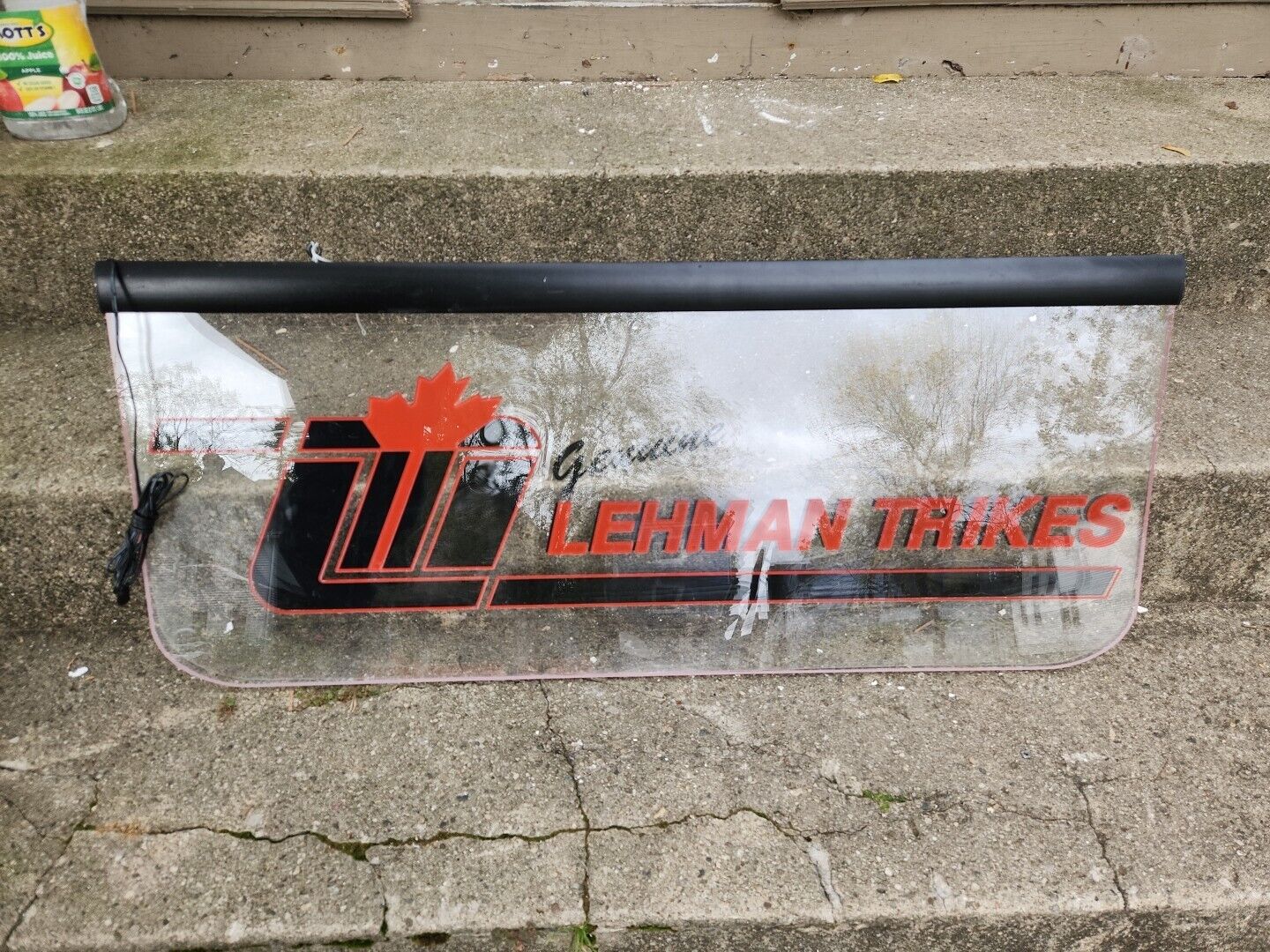 Vintage Lehman Trikes INC dealer banner Motorcycle 3' L Advertising Sign Harley