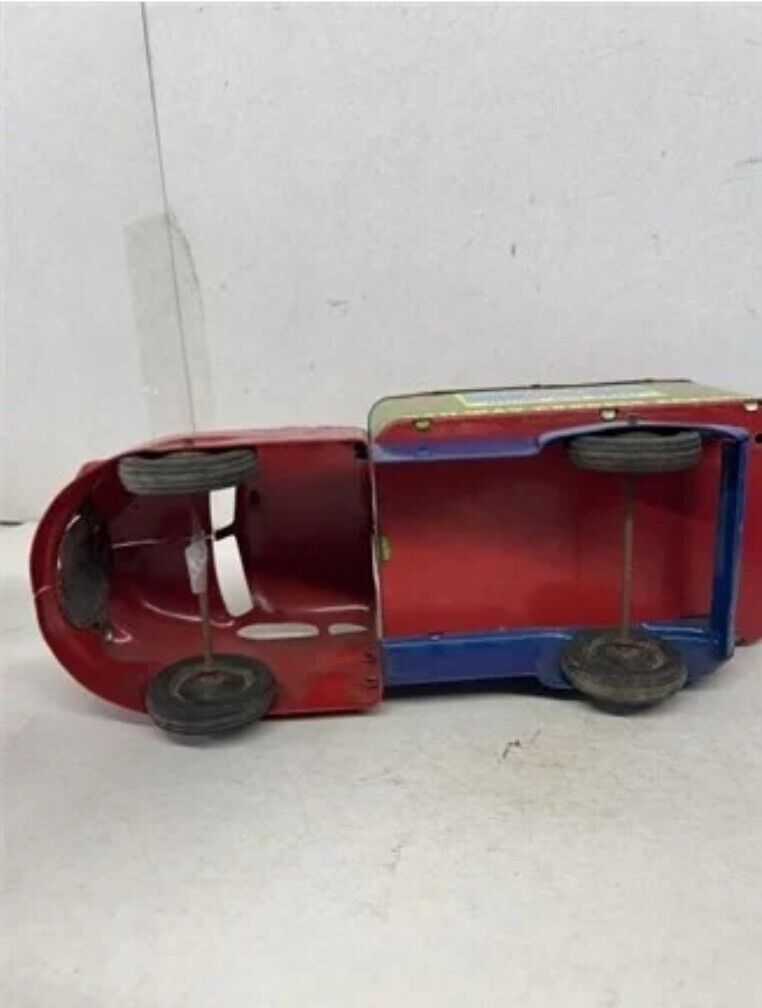 VINTAGE Nationwide Air Rail Service 1940-50'S Tin Toy Truck