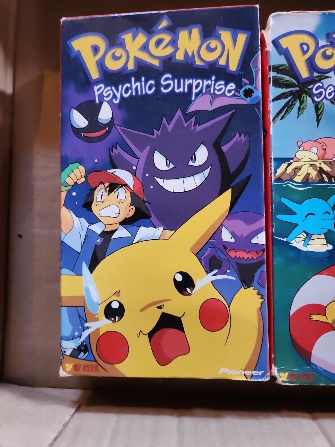 Pokemon VHS Tapes Videos 1997 Lot of 3 Charizard Physhic Moon Mystery 