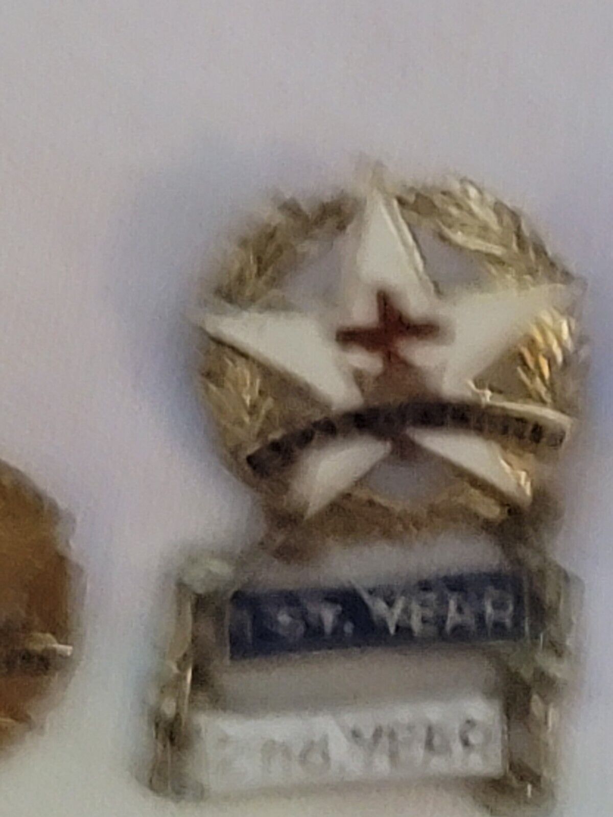 Lot of 4 Star of Light First Year VINTAGE Collectible Enameled Lapel Pin badge