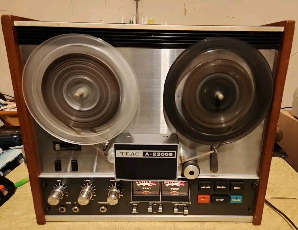 Teac A-2300S Reel to Reel Tape Deck Tested Functions Working  Vintage