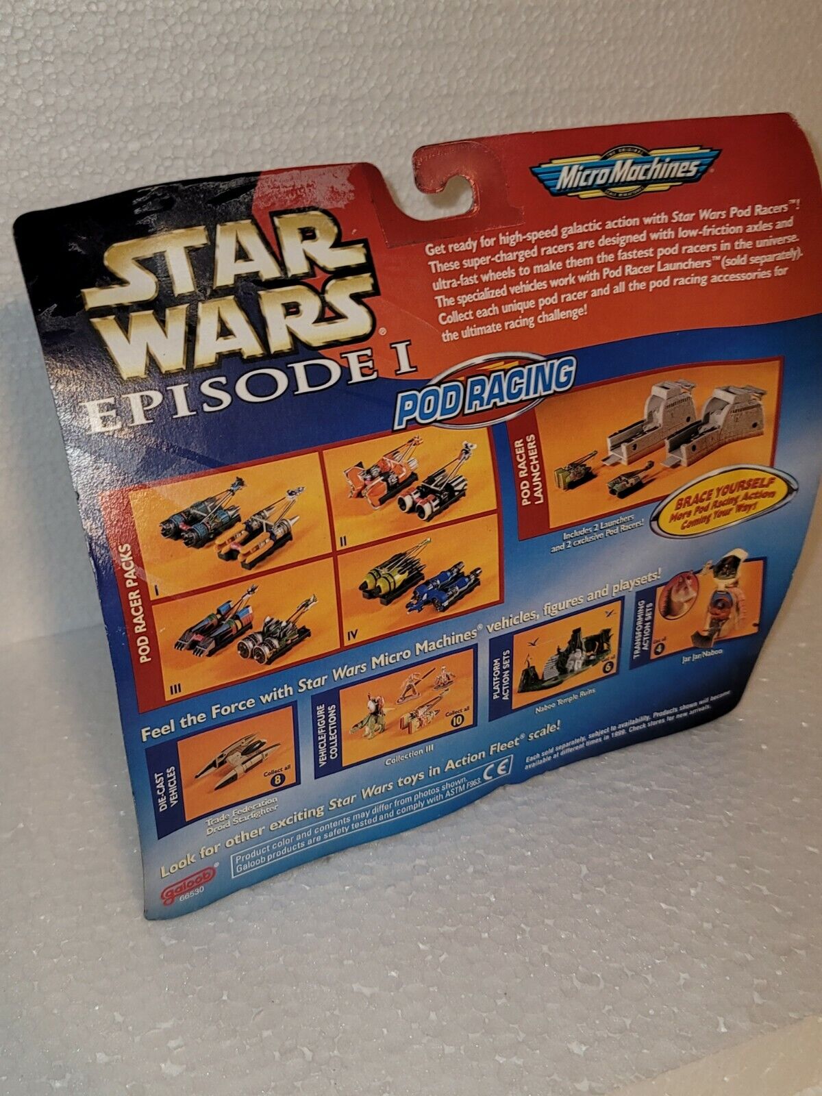 Micromachines Star Wars Episode 1 Pod Racing Pack 2, 1998 by Galoob Vintage