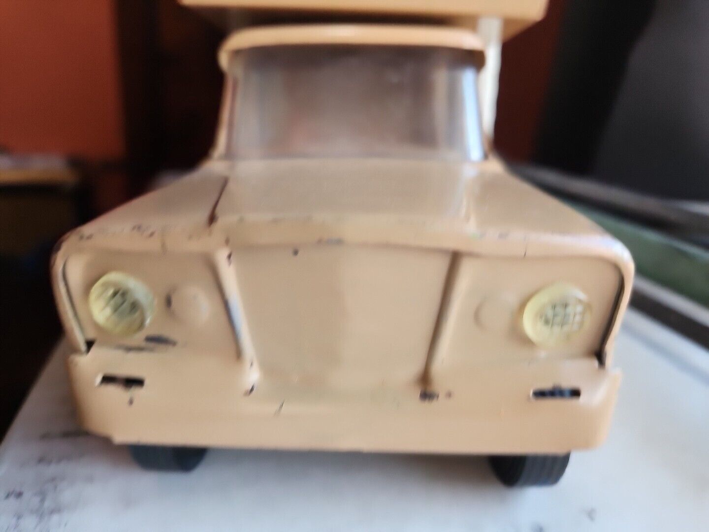 Vintage 1970's Tonka Toys Pittsburgh Steelers Mini Tan Jeep Camper Truck #70