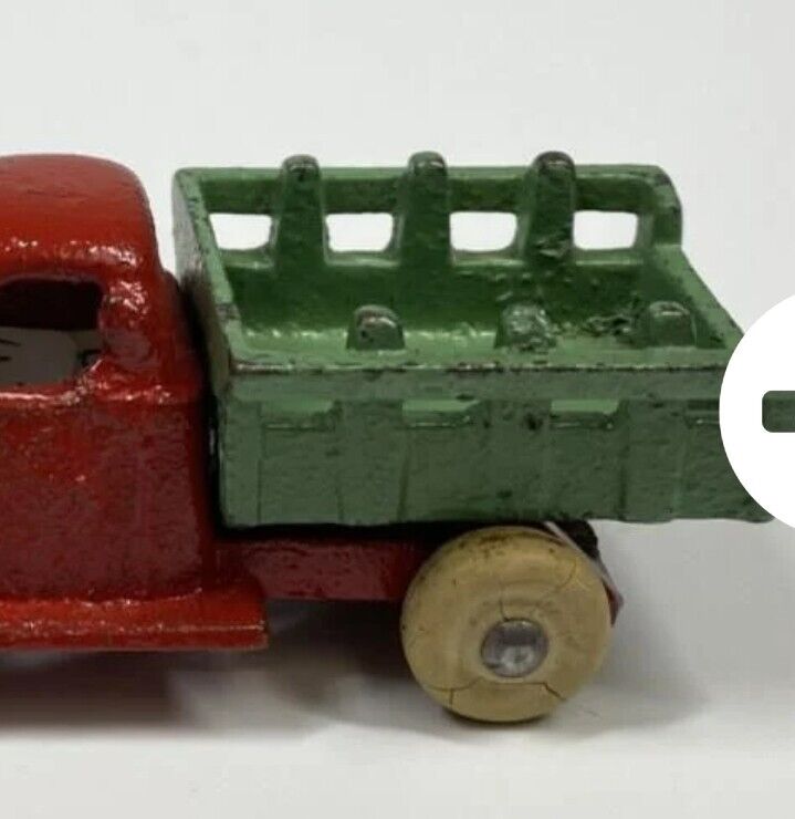 Vintage ANTIQUE CAST IRON HUBLEY Arcade STAKEBODY TRUCK Cast Collectible 